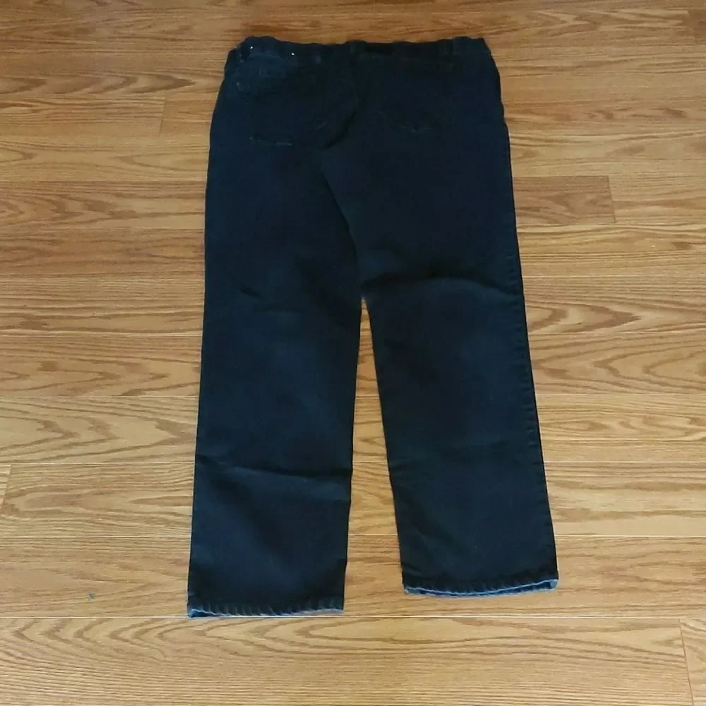 Dana Buchman black stretch band jeans